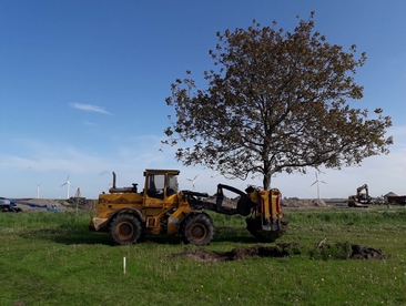 Grote verplantmachine